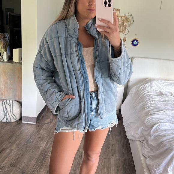 Free People Dolman Quilted Knit Jacket - Picture 3 of 8